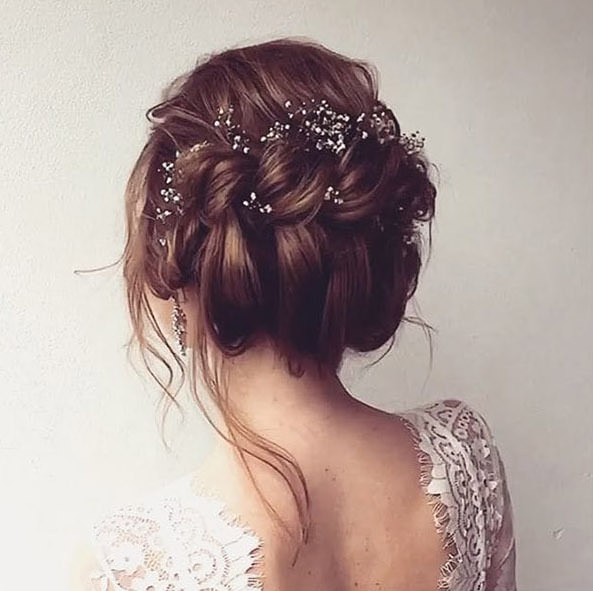 Dağınık Gelin Saç Modelleri